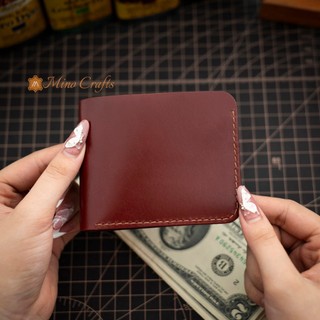 Ví nữ thủ công da bò mini - Đồ da Handmade - Mino Crafts