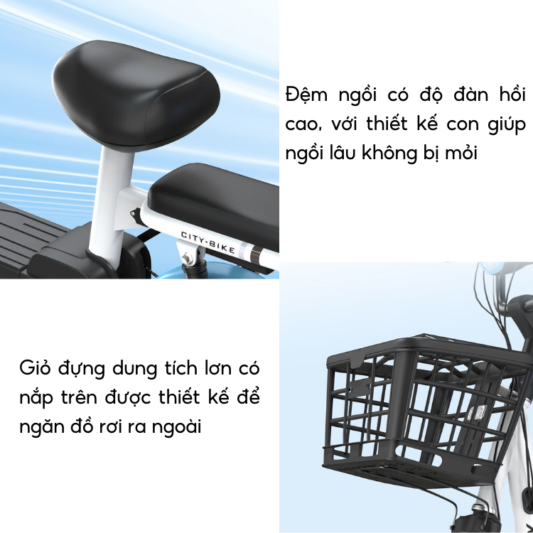 Xe đạp điện chính hãng Happy X12  ,Xe điện động cơ 350W , lốp không săm - Bảo hành chính hãng 12 tháng | BigBuy360 - bigbuy360.vn