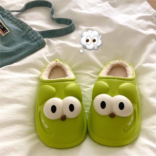 Dép bông mùa thu đông mới，Dép bông ấm áp trong nhà mùa thu đông, dép bông chống nước và chống mùi
