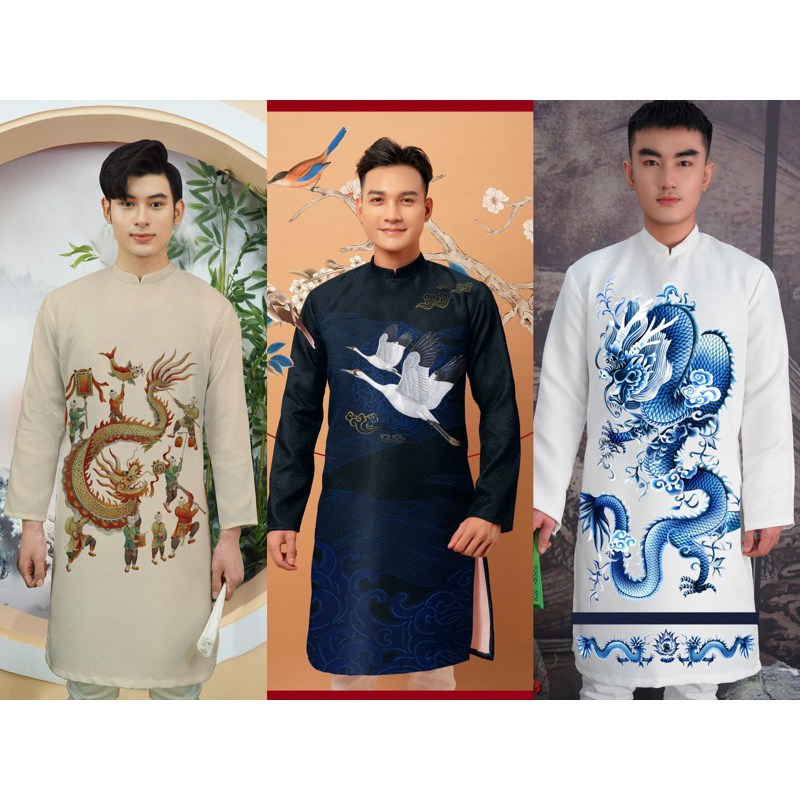ÁO DÀI GẤM THIẾT KỂ 78kg-110kg