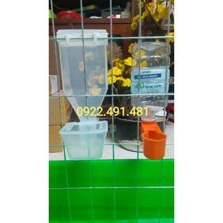 Combo 30k máng ăn + máng uống cho gà,bồ câu,vẹt,chim.