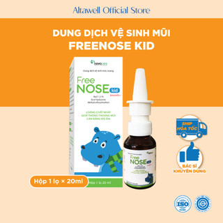Xịt Thông Mũi Freenose Kid Hỗ Trợ Làm Sạch, Giảm Ngạt Mũi, Chảy Nước Mũi Cho Trẻ
