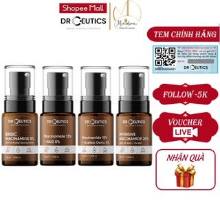 Serum DrCeutics B3 Niacinamide giảm thâm, sáng da, hỗ trợ kiềm dầu 30ml, 100ml