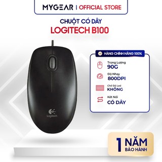 Chuột văn phòng có dây Logitech B100 - Bảo hành chính hãng 12 tháng