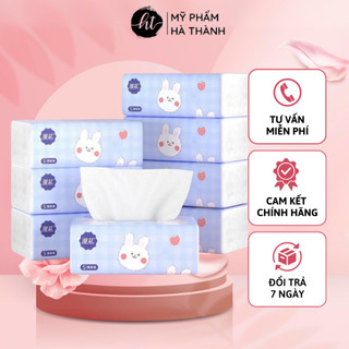 Gói giấy ăn nội địa Trung cao cấp vỏ xanh 4 lớp