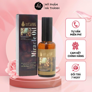 Tinh Dầu Dưỡng Tóc Cà Phê MIRACLE OIL 50ml Suôn Mượt Óng Ả Không Gây Bết Dính - HT043