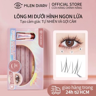 【Lông Mi Dưới- phong cách tự nhiên】Mlen- Lông Mi Giả Trong Suốt Cho Nhật Ký, Lông Mi Giả Dưới Có Thể Tái Sử Dụng, Nối Mi