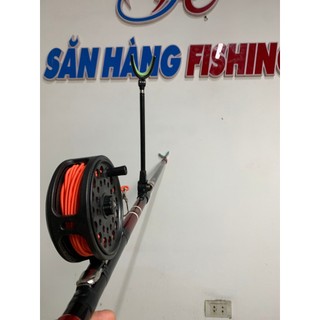 Dây bảo hiểm trợ máy giãn tối đa 40m - dây bảo hiểm câu cá, câu đài - tặng kèm kẹp inox