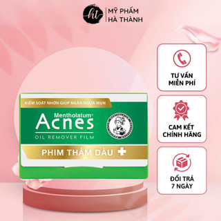 Phim Thấm Dầu Acnes Oil Remover Film 50 tờ, Kiểm Soát Nhờn Ngăn Ngừa Mụn - HT076