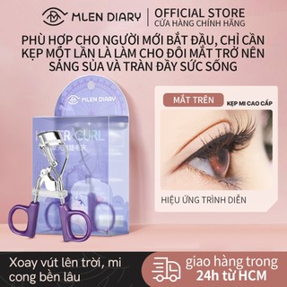 Mlen Diary kẹp mi cong lâu trôi giữ kiểu mi kẹp mi mắt nhanh chóng tiện dụng thuận tiện dụng cụ làm cong mi nữ cao cấp