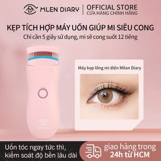 Mlen Diary máy uốn mi sạc điện máy uốn mi nhiên điện máy uốn mi thông minh máy uốn mi điện động tạo kiểu cong mi lâu trô