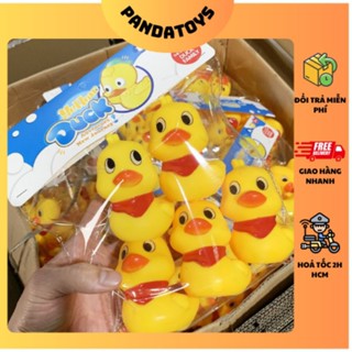 Set 8 con vịt chút chít bằng cao su thả bồn tắm vui nhộn cho bé s50