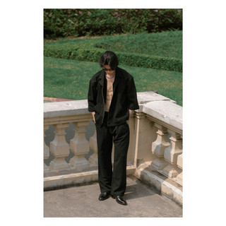 Áo khoác tay lửng fvnxy phom boxy thiết kế lạ mắt màu đen mạnh mẽ - cz jacket