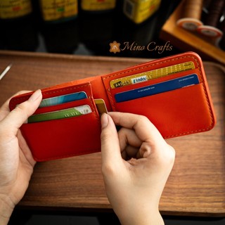 Ví nam thủ công Classic Wallet làm handmade bằng da bò nhập khẩu - Ví nam Mino Crafts