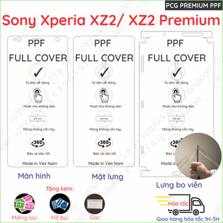 Dán PPF Sony Xperia XZ2/ XZ2 Premium cho màn hình,mặt lưng, full viền loại trong, nhám chuẩn xịn