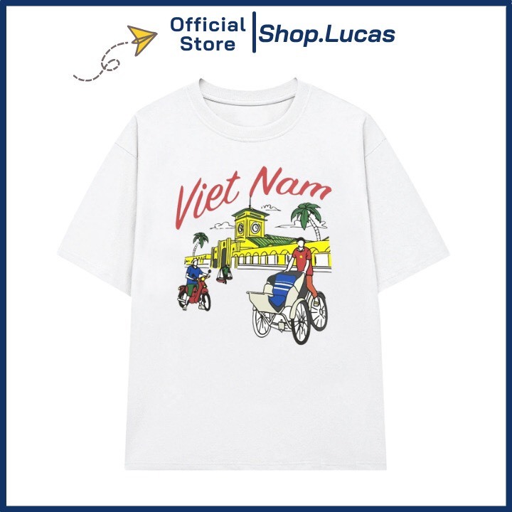 Áo thun Du Lịch Việt Nam unisex nam nữ form rộng,thun cotton su 4 chiều co giãn tốt, thấm hút mồ hôi hiệu quả