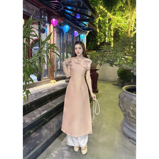 ÁO DÀI TAPTA LỆCH VAI