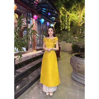 ÁO DÀI TAPTA LỆCH VAI