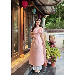 ÁO DÀI TAPTA LỆCH VAI