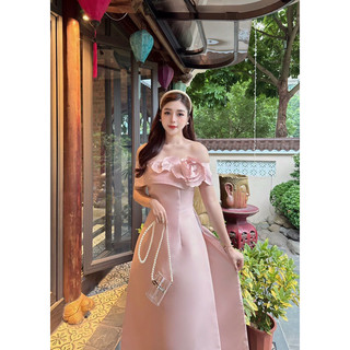 ÁO DÀI TAPTA LỆCH VAI