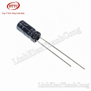 Bộ 100 Chiếc Tụ 22uF 25V (5x11mm)