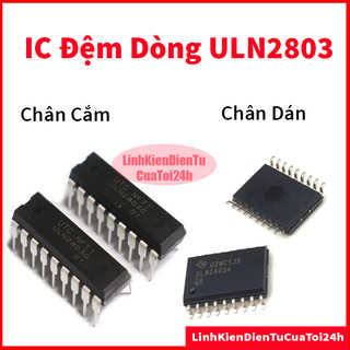 Ic đệm dòng uln2003 uln2803 dip 16 chân cắm, uln2003a uln2803an 2003 2803 chân dán sop 16