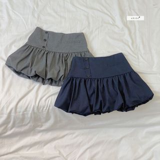 Chân váy ngắn dáng bí 𝐁𝐥𝐮𝐬𝐡𝐲 𝐒𝐤𝐢𝐫𝐭 nhienhienvintage BV136
