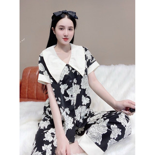 (Hình thật) Set Đồ bộ Pijama - Bộ lụa mango tay ngắn
