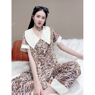 (Hình thật) Set Đồ bộ Pijama - Bộ lụa mango tay ngắn