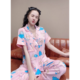 (Hình thật) Set Đồ bộ Pijama - Bộ lụa mango tay ngắn
