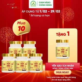 Yến Sào Ích Nhân Lọ 70ml bồi bổ sức khỏe, giúp xương chắc khỏe