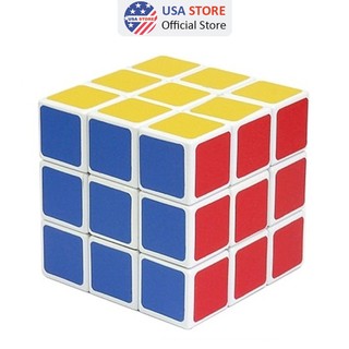 Trò Chơi Trí Tuệ Rubik Size Lớn - Hàng Cao Cấp Nền Trắng