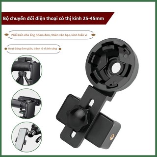 Giá kẹp điện thoại gắn ống nhòm, kính thiên văn đường kính 25-45mm