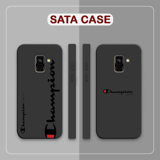 Ốp lưng Samsung Galaxy A8 2018 / A8 Plus / A8+ hình thương hiệu, viền vuông bảo vệ camera