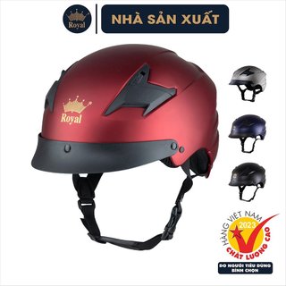 Mũ Bảo Hiểm Nửa Đầu Lưỡi Trai Royal M152 Cá Tính, Nón Bảo Hiểm Chính Hãng Royal Bảo Hành 12 Tháng
