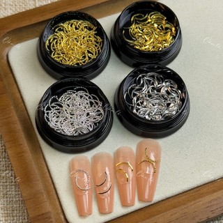Phụ kiện thanh cong móc đính nail trang trí móng