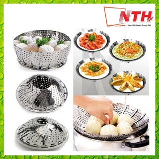 Rổ hấp inox đa năng xếp gọn 24cm