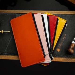 Ví nam handmade da bò dáng đứng - Ví nam Mino Crafts
