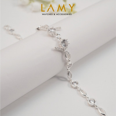 Lắc tay bạc LAMY Sparkling Cheerful Bracelet Silver 2154SV - Lắc tay bạc Ý 925