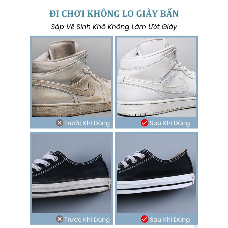 Sáp Vệ Sinh Giày Kumo Kem Lau Giay Đa Năng Vệ Sinh Nhanh Chóng Tiết Kiệm Thời Gian