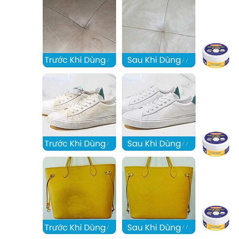 Sáp Vệ Sinh Giày Kumo Kem Lau Giay Đa Năng Vệ Sinh Nhanh Chóng Tiết Kiệm Thời Gian