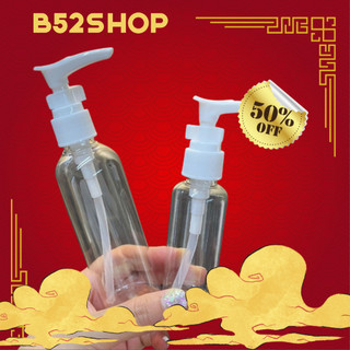 Lọ chiết mỹ phẩm có vòi 50ml - có van khóa chống tràn dung dịch kem nền chống nắng