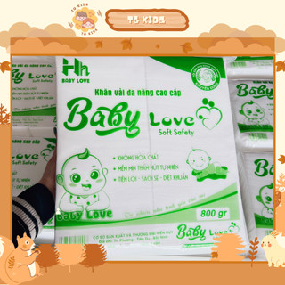 Khăn khô đa năng 900gr siêu thấm hút hiền trang baby love khăn giấy khô đa năng hiền trang mipbi likado #shopbanhgaobab