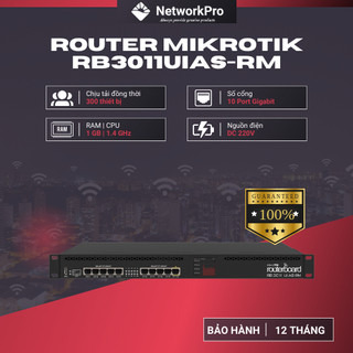 Router mikrotik rb3011uias-rm hàng chính hãng, giá rẻ nhất