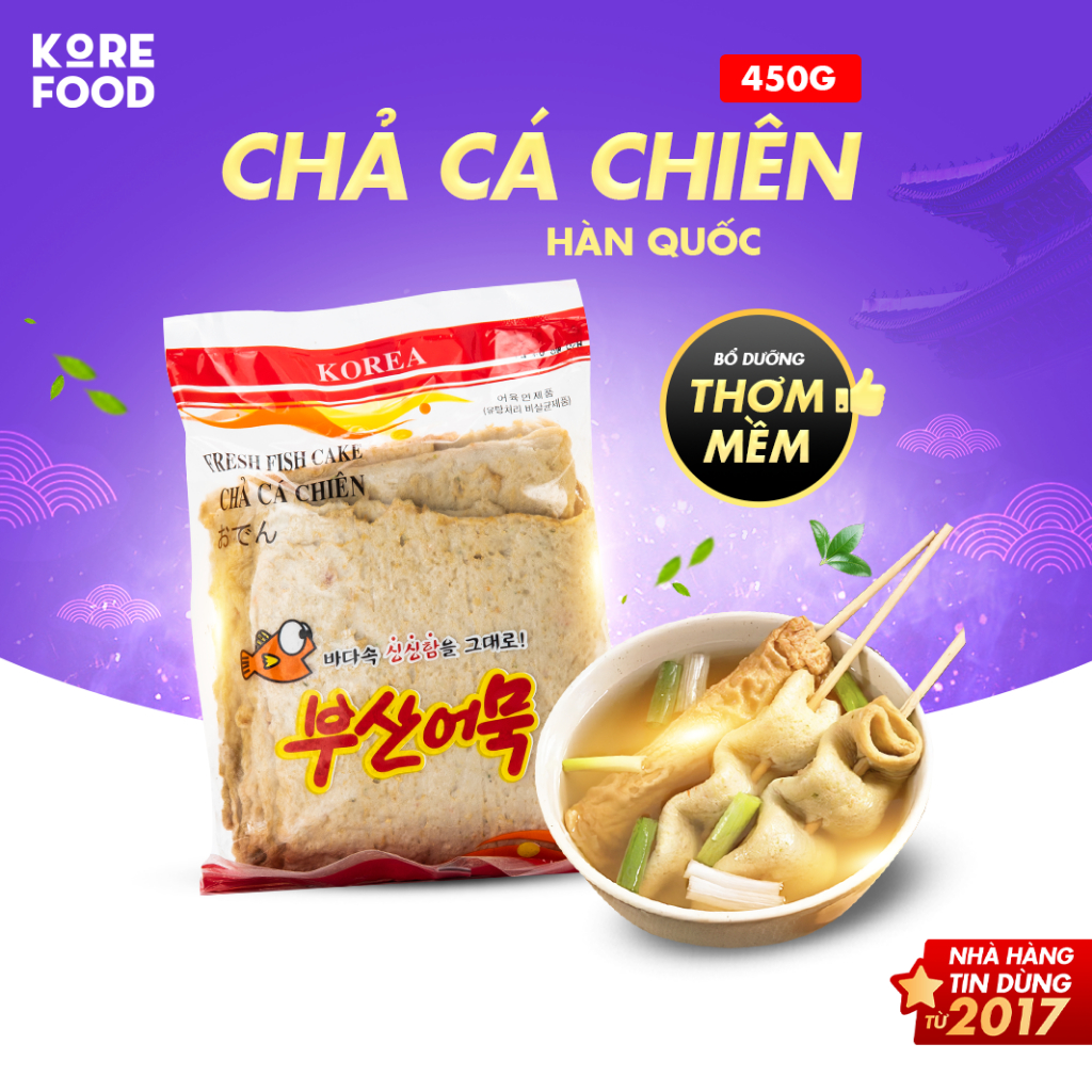 CHẢ CÁ HÀN QUỐC THƠM NGON (GÓI 450GR)