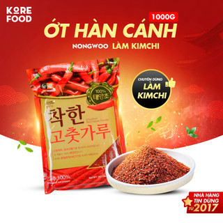 ỚT HÀN QUỐC NONGWOO ( LOẠI CÁNH 1KG ) LÀM KIMCHI, TẠO MÀU