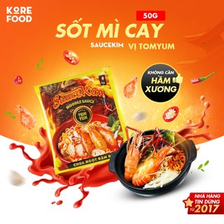 Sốt mì cay kinh doanh vị tomyum nấu thử 1 phần mì cay hàn quốc