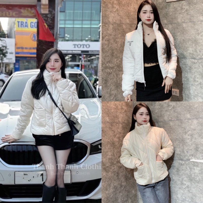 Áo phao mũ lông rút dây hàng Vip siêu đẹp (kèm ảnh thật)