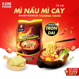 MÌ CAY HÀN QUỐC RAMEN NOODLES (12 vắt/ gói )