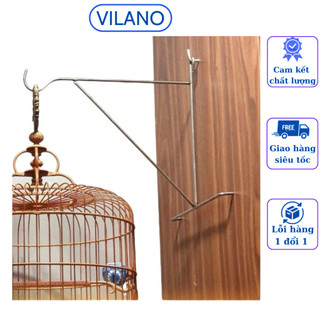 Móc treo tường lồng chim chữ A chất liệu inox cứng cáp cao cấp giá rẻ